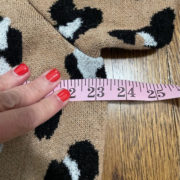 Chico's Animal Print Hooded Close Front Cardigan Duster Size 3 or XL 16 - Picture 7 of 8